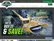 Tablet Screenshot of diamondmowers.com